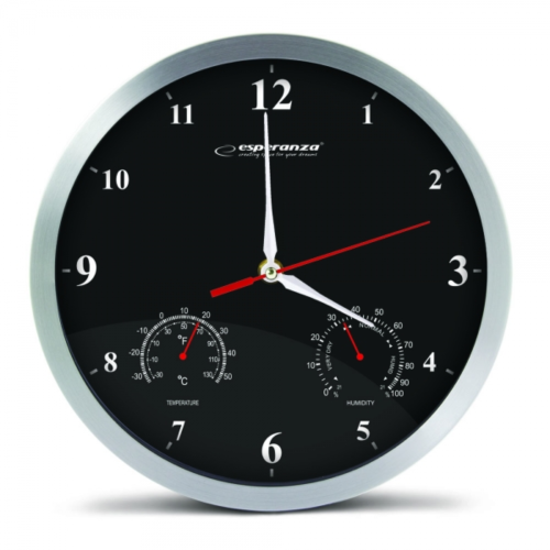 Настінний годинник ESPERANZA EHC008K CLOCK WASHINGTON BLACK в Ноутбукер.ua