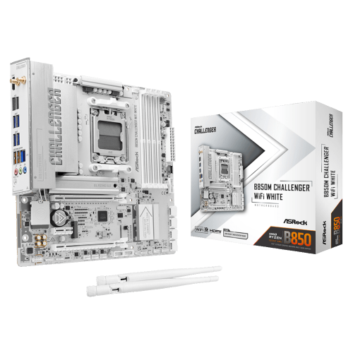 Материнська плата ASROCK B850M CHALLENGER WIFI WHITE в Ноутбукер.ua фото 2