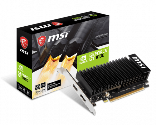  MSI GeForce GT 1030 2GHD4 LP OC в Ноутбукер.ua фото 2