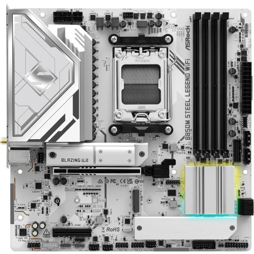 Материнська плата ASROCK B850M STEEL LEGEND WIFI в Notebooker.ua фото 3 Материнська плата ASROCK B850M STEEL LEGEND WIFI в Notebooker.ua фото 3