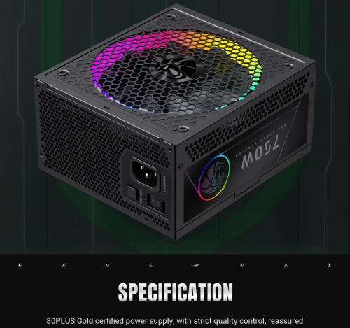 Блок живлення GAMEMAX RGB 750G в Ноутбукер.ua фото 26