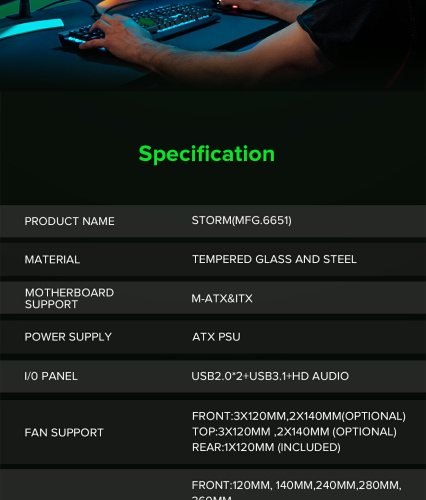Корпус GAMEMAX Storm Black в Notebooker.ua фото 23