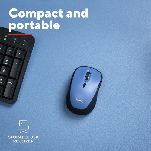 Мишка TRUST Yvi+ Mouse dark blue (25514) в Notebooker.ua фото 9