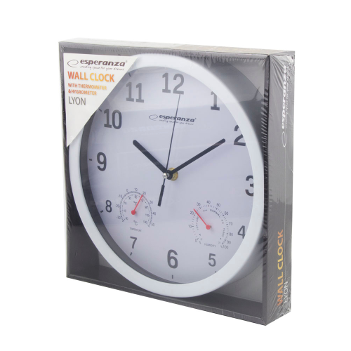 Настінний годинник ESPERANZA EHC016W CLOCK  LYON WHITE в Ноутбукер.ua фото 2