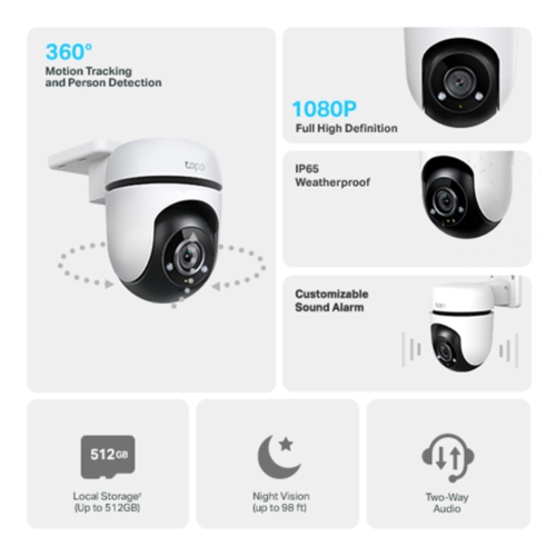 Хмарні Wi-Fi камери TP-LINK Tapo C500 в Notebooker.ua фото 3