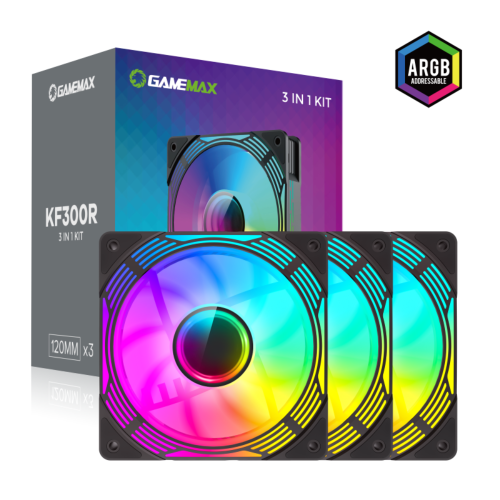 Кулер для корпуса GAMEMAX KF300R BK в Notebooker.ua