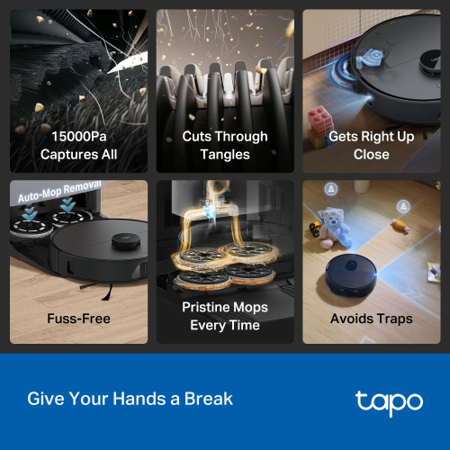 Робот-пилосос TP-LINK Tapo RV50 Pro Omni в Notebooker.ua фото 3