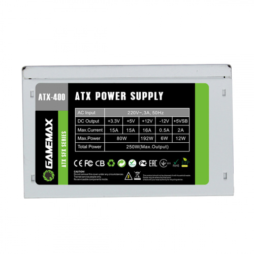 Блок живлення GAMEMAX ATX-400W SFX в Notebooker.ua фото 2