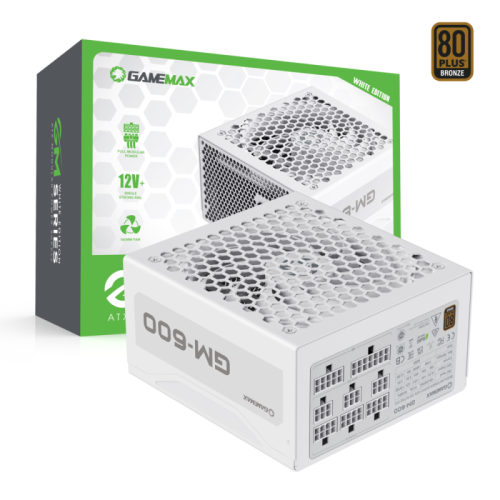 Блок живлення GAMEMAX GM-600 Modular white в Notebooker.ua фото 30
