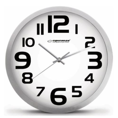 Настінний годинник ESPERANZA EHC013W CLOCK ZURICH WHITE в Ноутбукер.ua