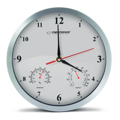 Настінний годинник ESPERANZA EHC008W CLOCK WASHINGTON WHITE в Notebooker.ua