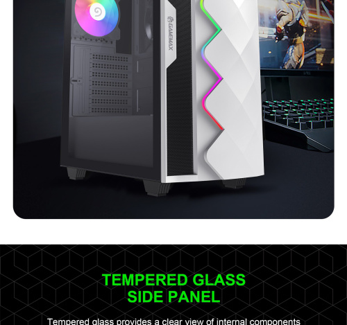 Корпус GAMEMAX White Diamond CP в Ноутбукер.ua фото 14