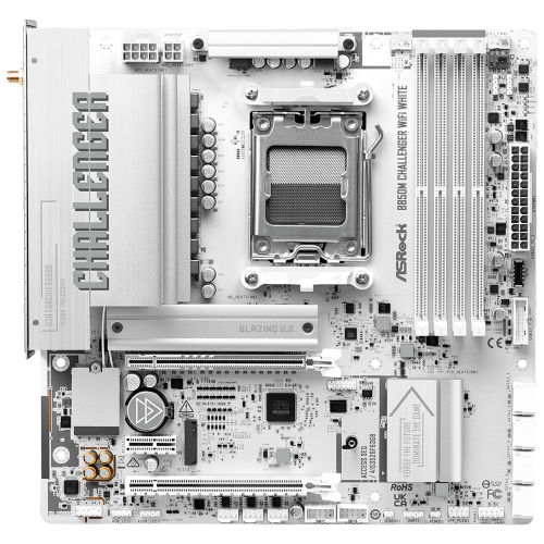 Материнська плата ASROCK B850M CHALLENGER WIFI WHITE в Ноутбукер.ua фото 3