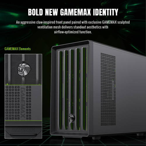 Корпус GAMEMAX Claw 360 BK в Ноутбукер.ua фото 3