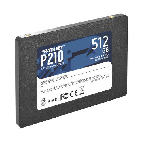 Накопичувач SSD PATRIOT P210S512G25 в Ноутбукер.ua фото 3