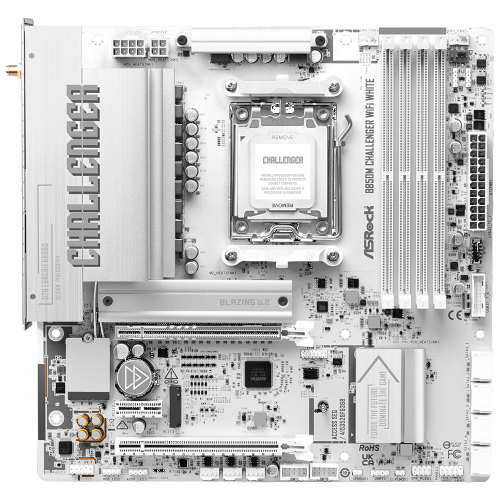Материнська плата ASROCK B850M CHALLENGER WIFI WHITE в Ноутбукер.ua