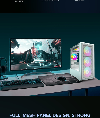 Корпус GAMEMAX Storm White в Notebooker.ua фото 9