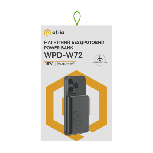 Універсальна мобільна батарея ATRIA WPD-W72B в Ноутбукер.ua фото 16