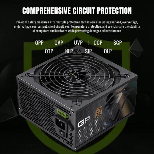 Блок живлення GAMEMAX GP 650B в Notebooker.ua фото 5 Блок живлення GAMEMAX GP 650B в Notebooker.ua фото 5