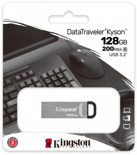 USB флеш накопичувач KINGSTON DTKN/128GB в Notebooker.ua фото 4