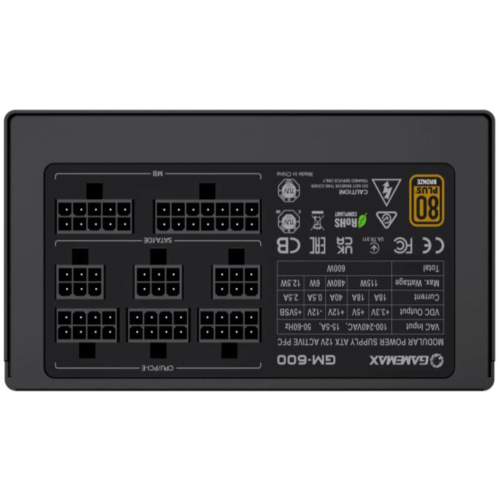 Блок живлення GAMEMAX GM-600 Modular в Notebooker.ua фото 6 Блок живлення GAMEMAX GM-600 Modular в Notebooker.ua фото 6
