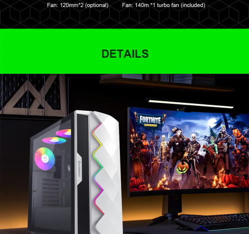 Корпус GAMEMAX White Diamond CP в Ноутбукер.ua фото 29