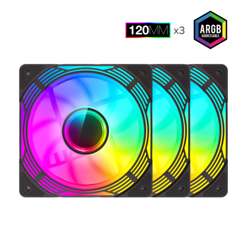 Кулер для корпуса GAMEMAX KF300R BK в Notebooker.ua фото 2