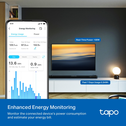 Розумна розетка TP-LINK Tapo P110M в Ноутбукер.ua фото 4