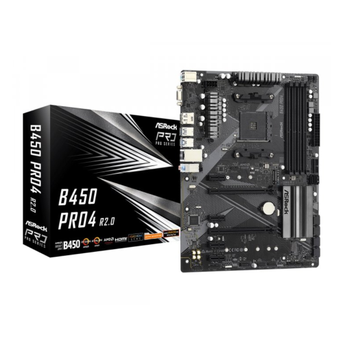Материнська плата ASROCK B450 PRO4 R2.0 в Ноутбукер.ua фото 3