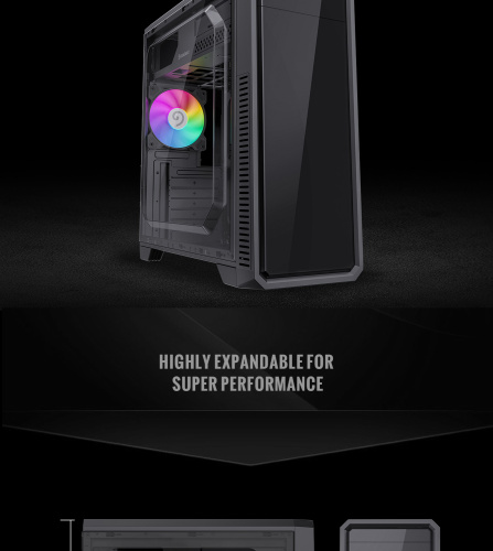 Корпус GAMEMAX G561E-BK в Ноутбукер.ua фото 13
