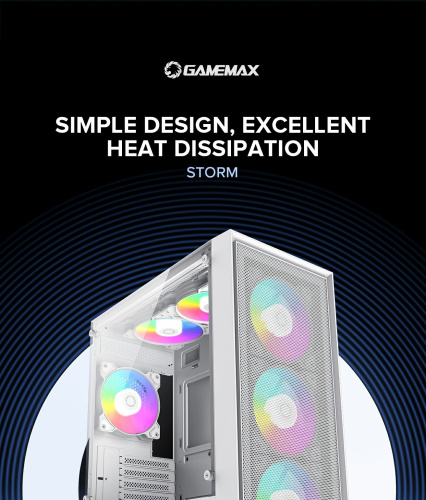 Корпус GAMEMAX Storm White в Notebooker.ua фото 10