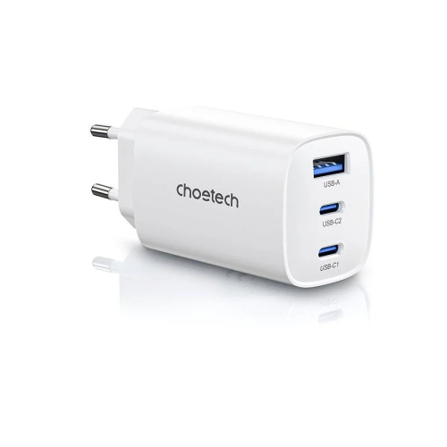 Зарядний пристрій CHOETECH GaN PD65W 3Ports (PD9006) в Ноутбукер.ua