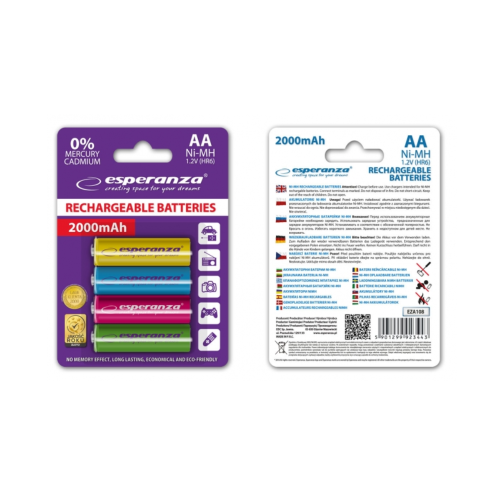 Акумулятор ESPERANZA EZA108 (AA x 4) в Notebooker.ua Акумулятор ESPERANZA EZA108 (AA x 4) в Notebooker.ua