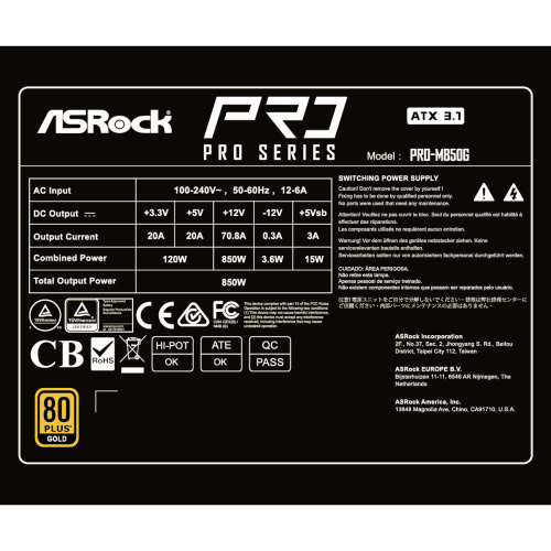  ASROCK PRO-M850G в Ноутбукер.ua фото 9