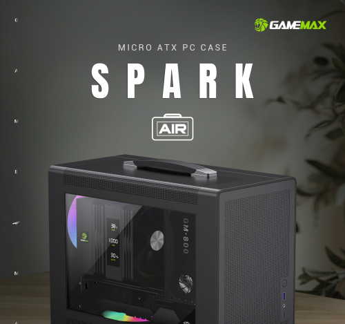 Корпус GAMEMAX Spark Air BK в Ноутбукер.ua фото 17