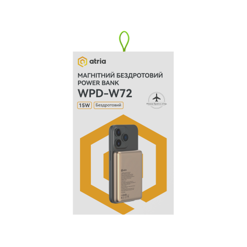 Універсальна мобільна батарея ATRIA WPD-W72G в Ноутбукер.ua фото 16