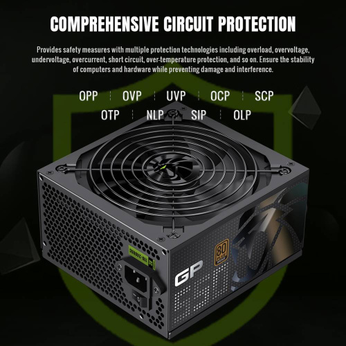 Блок живлення GAMEMAX GP 550B в Ноутбукер.ua фото 5