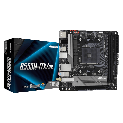 Материнська плата ASROCK B550M-ITX/AC в Notebooker.ua фото 2