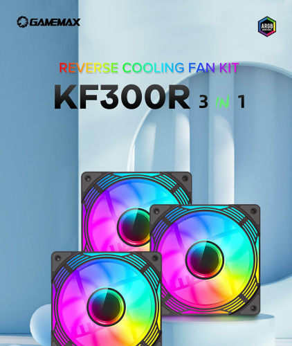 Кулер для корпуса GAMEMAX KF300R BK в Notebooker.ua фото 21