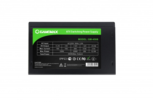 Блок живлення GAMEMAX GM-450B в Notebooker.ua фото 3