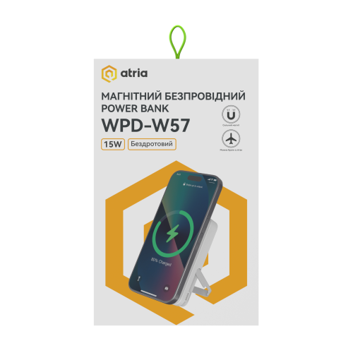 Універсальна мобільна батарея ATRIA WPD-W57 в Ноутбукер.ua фото 13