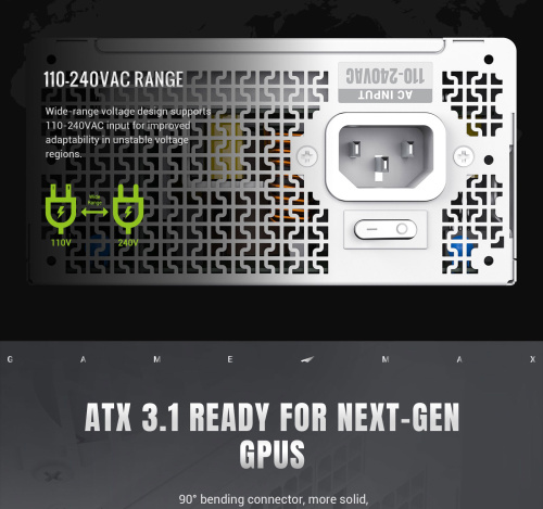 Блок живлення GAMEMAX GS 750G WH V25 в Notebooker.ua фото 17