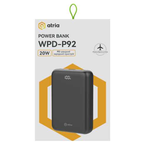 Універсальна мобільна батарея ATRIA WPD-P92 в Ноутбукер.ua фото 16