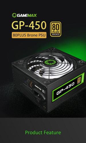 Блок живлення GAMEMAX GP-450 в Ноутбукер.ua фото 21