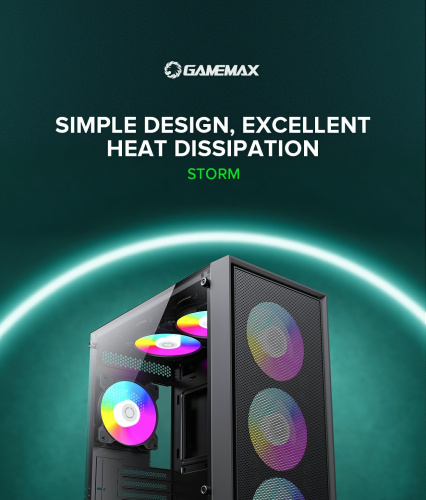 Корпус GAMEMAX Storm Black в Notebooker.ua фото 11