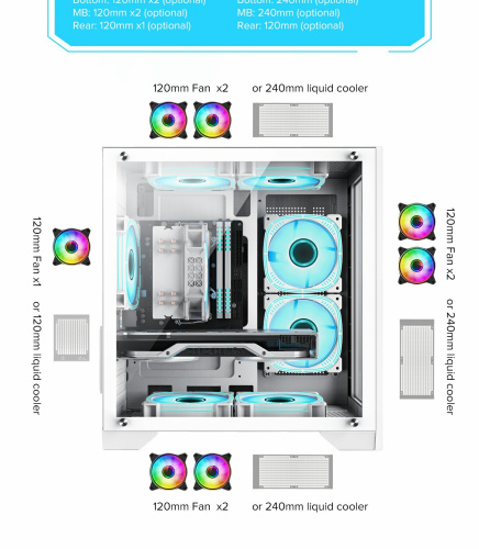 Корпус GAMEMAX Infinity Mini White в Notebooker.ua фото 16