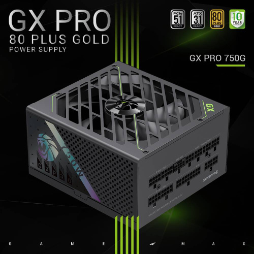 Блок живлення GAMEMAX GX PRO 750G в Notebooker.ua фото 3 Блок живлення GAMEMAX GX PRO 750G в Notebooker.ua фото 3