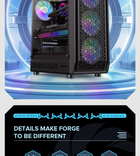 Корпус GAMEMAX Forge AB в Notebooker.ua фото 13