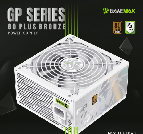 Блок живлення GAMEMAX GP 850B WH в Ноутбукер.ua фото 14