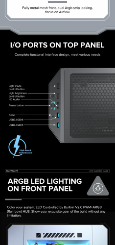 Корпус GAMEMAX Precision Black в Notebooker.ua фото 28